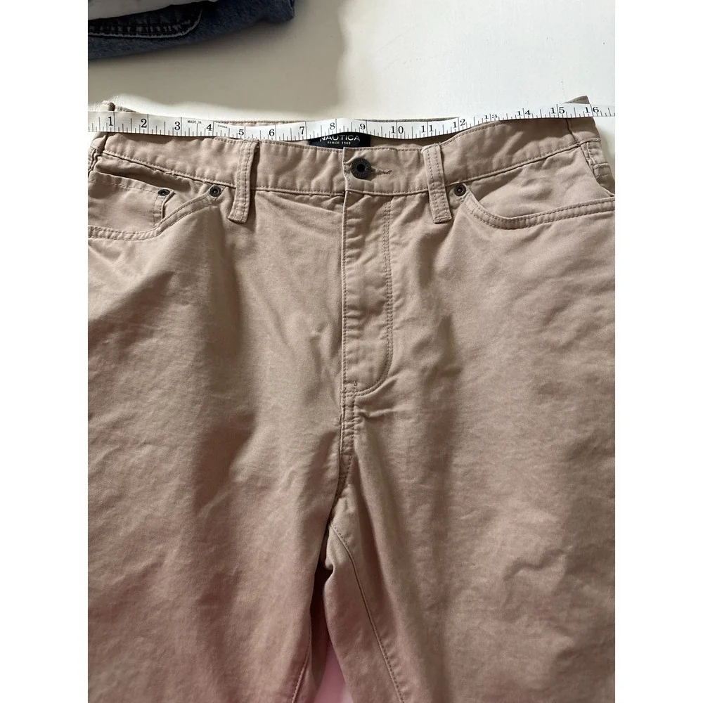 Men's Nautica Straight Fit Spinnaker Tan 33x30